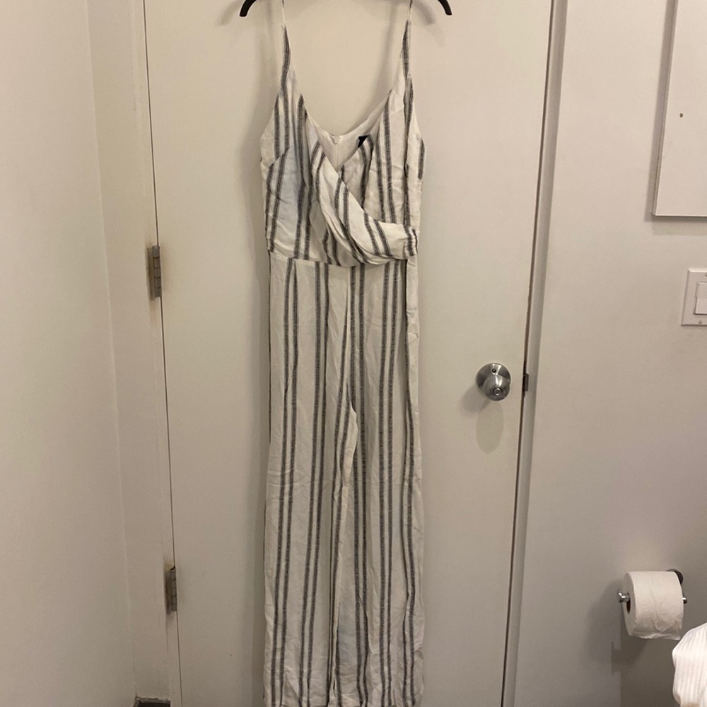 Myne jumpsuit size 6 black and white